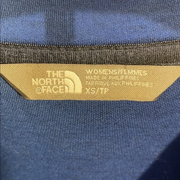 North Face Thermal 3D 1/4 Inch Zip Blue Pullover Size XS - Picture 2 of 7
